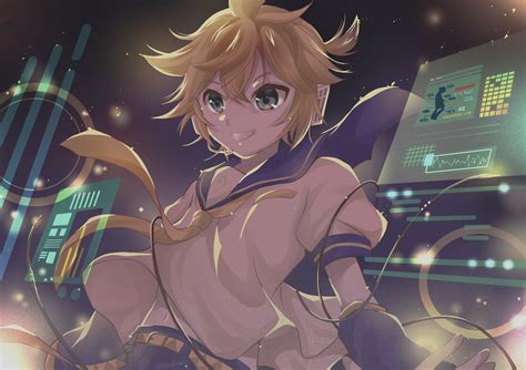 Download School Uniform Len Kagamine Anime Vocaloid 4k Ultra Hd Wallpaper