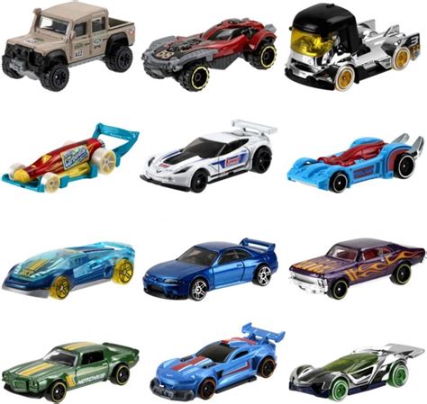 Mattel Hot Wheels Caja Con 72 Autos De Juguete Fundidos A Presión