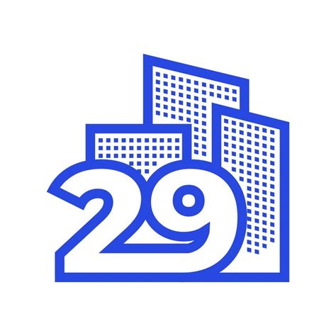 number   building logo design vector graphic symbol icon