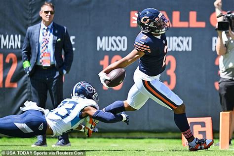 Chicago Bears Dj Moore Records A Massive 62 Yard Touchdown On His