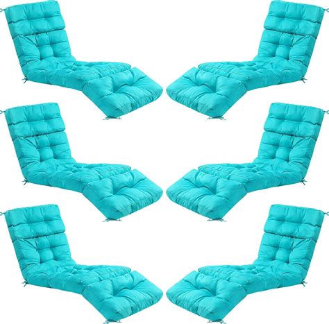 Amazon Barydat 6 Pcs Outdoor Chaise Lounge Cushion Pool Patio