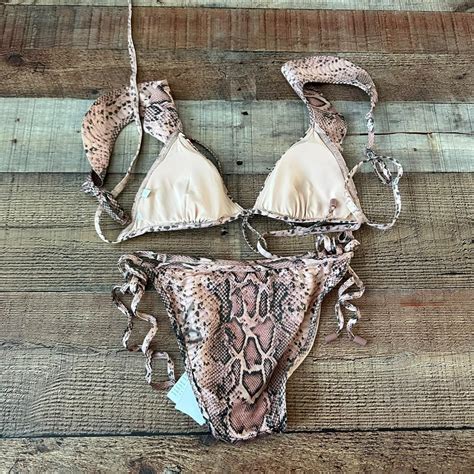 Zimmermann Moonshine Waterfall Frill Bikini Pink Depop