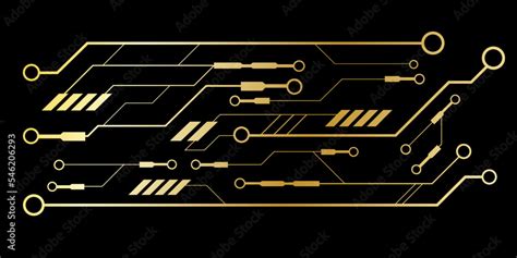 Dark background wiring diagram. Abstract electrical circuit. Vector ...