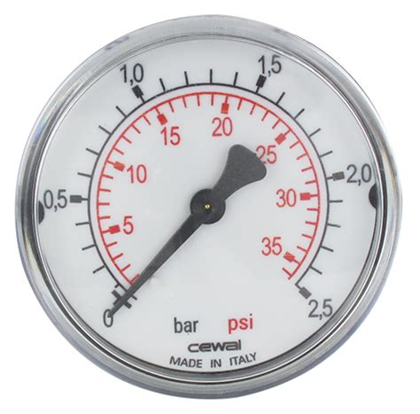 Dry Pressure Gauges With Abs Housing D Axial Connection G Senga