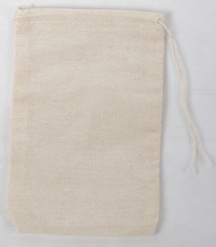 25 6x10 Cotton Muslin Drawstring Bags Photo Beer Ebay