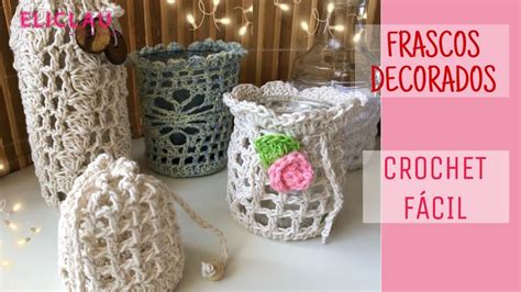 Cómo Decorar Frascos en CROCHET Packaging EliClau Frascos