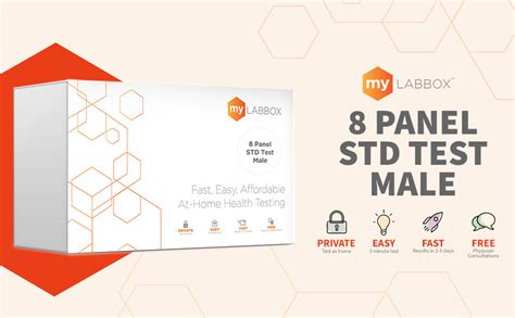 Mylab Box Home Std Test For Men Easy Test Kit For Hiv 1