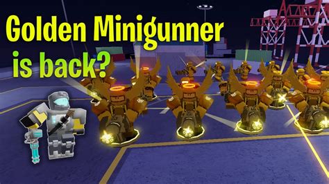 Roblox TDS Golden Minigunner