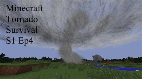 The First Tornado Minecraft Tornado Survival S Ep Youtube