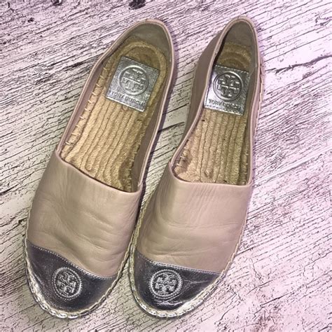 Tory Burch Shoes Tory Burch Nude And Silver Espradilles Poshmark