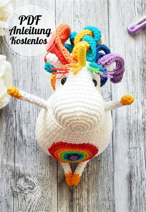 12 Einhorn Häkeln Amigurumi PDF Anleitung Kostenlos