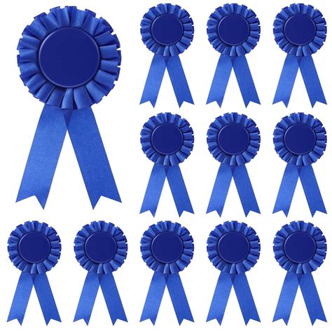 Buy 12 Pieces Blue Award Ribbon 1st Place Rosette Ribbon Prize Ribbon