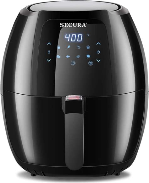 Secura Max 63qt 1700w 10 In 1 Digital Hot Air Fryer Black