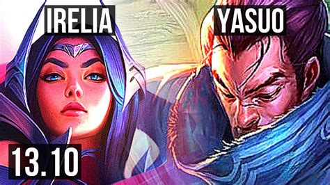 IRELIA Vs YASUO MID 7 Solo Kills 14 2 5 400 Games Godlike KR