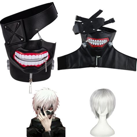 Anime Tokyo Ghoul Kaneki Ken Maske Cosplay Kost M Sahne Cad Lar