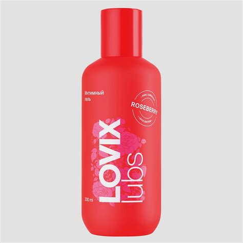 LOVIX Лубрикант съедобный на водной основе Roseberry, 200 мл купить по ...