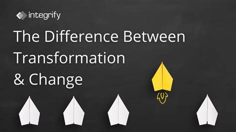 Transformation Vs Change What S The Difference YouTube