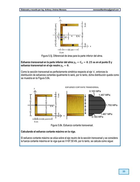 Esfuerzo Cortante Transversal En Vigas Ejercicios Resueltos Pdf