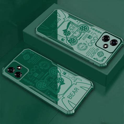 Capa De Telefone À Prova De Choque Padrão De Urso Violento Infinix HOT 60 60i 50 Pro Plus