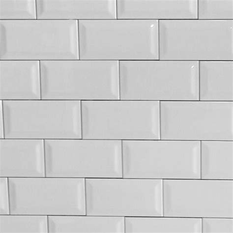 Azulejo Biselado Blanco Brillante Subway 7 5x15 Subte Cocina 968 00