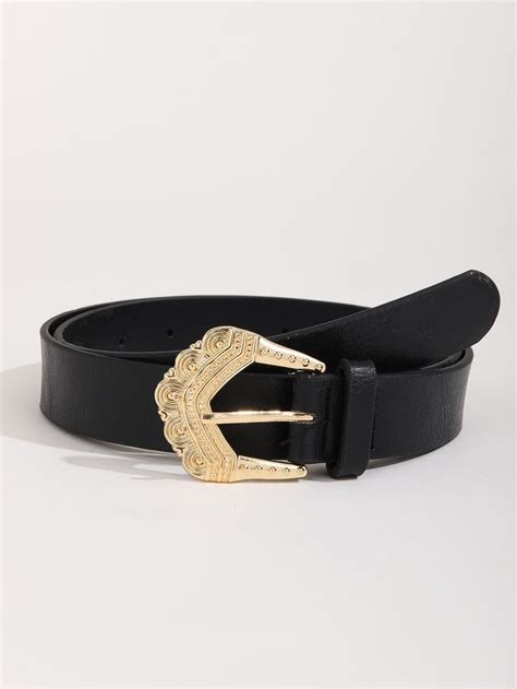 Textured Buckle Belt With Punch Tool