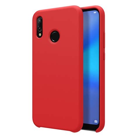 Comprar Funda Gel Tpu Silicona Líquida Roja Huawei P20 Lite Envio Gratis