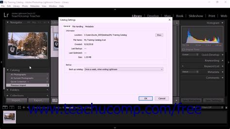 Lightroom Classic Cc Tutorial Backing Up Catalogs Manually Adobe Training Youtube