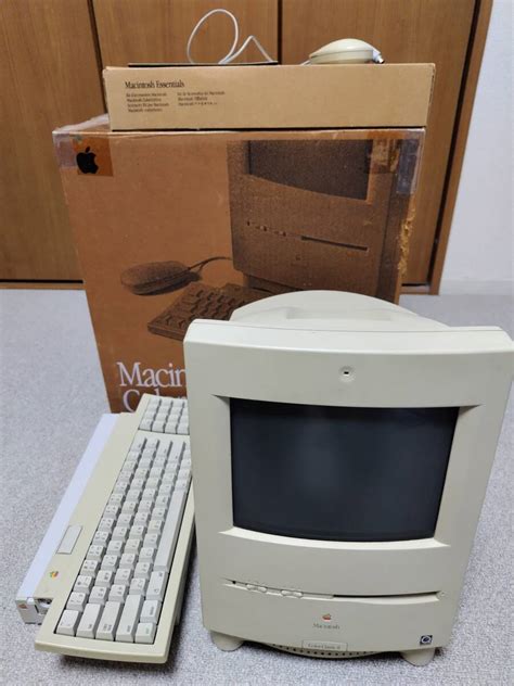 【やや傷や汚れあり】apple Macintosh Color Classic Ii（mystic）、アクセサリキット、cd Romドライブ