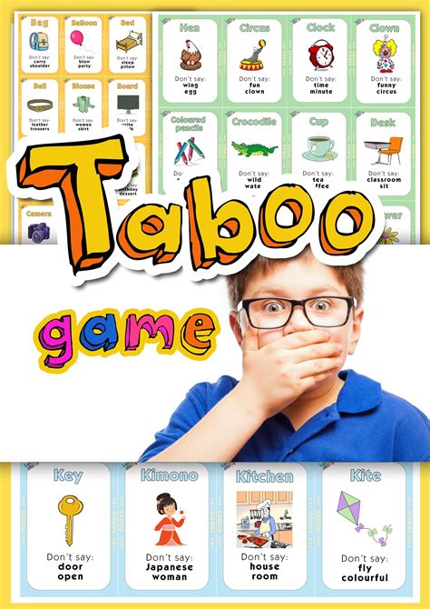 Taboo Taboo Taboo Words Taboo Cards