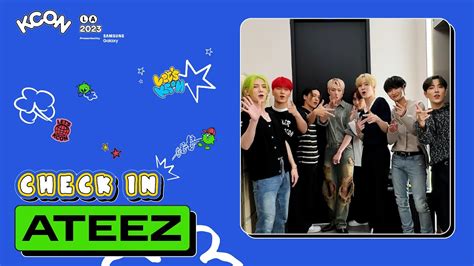 CHECK IN MISSION ATEEZ 에이티즈 KCON LA 2023 YouTube