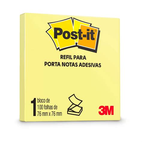 Refil Pop Up Post It 3m 76x76 Mm C 90 Fls Submarino