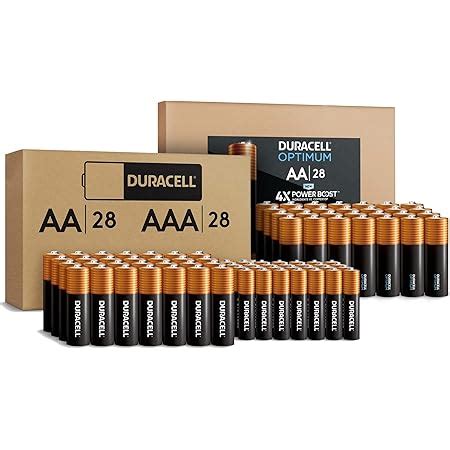 Amazon Duracell Optimum AA Batteries 28 Count Coppertop AA AAA