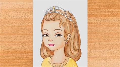 Sofia The First Princess Amber Drawing Tutorial How To Draw Amber