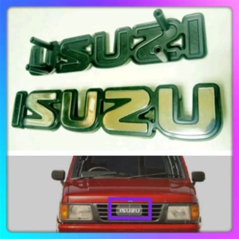 Jual Emblem Logo Tulisan Isuzu Grill Depan Panther Cm Shopee