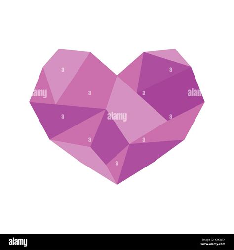 Diamond Heart Shape Vector Illustration Graphic Design Stock Vector Image And Art Alamy