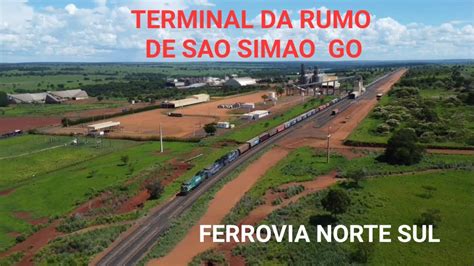 TERMINAL DA RUMO DE SAO SIMAO TREM NA FERROVIA NORTE SUL YouTube