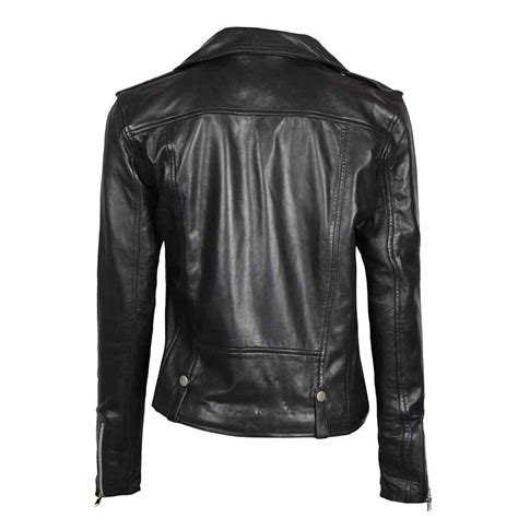 Amber Women Black With 100 Real Leather Women Black Leather Jackets Flo Ltd