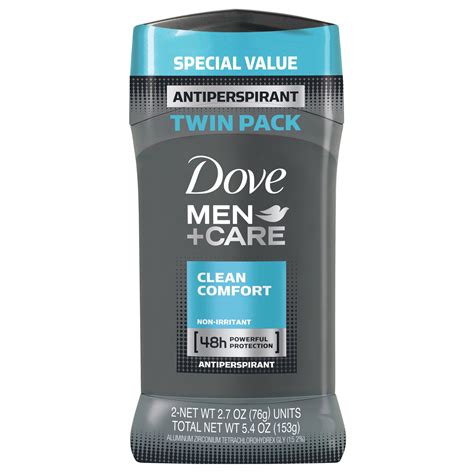 Dove Men Care Men Care Clean Comfort Antiperspirant Stick 2 7 Oz Twin