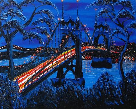 St Johns Bridge Painting at PaintingValley.com | Explore collection of ...