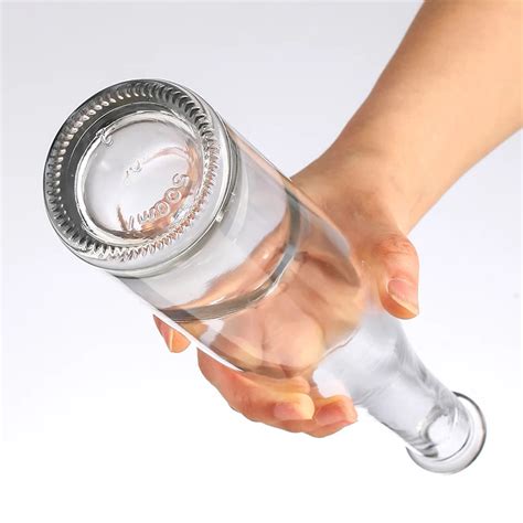 Wholesale Ml Ml Clear Empty Beverage Bottles Long Neck Glass Wine