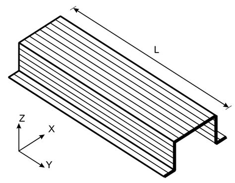 Modélisation en bandes d une structure à parois minces Download