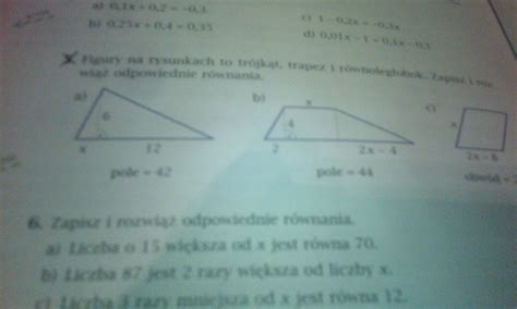 Matematyka Z Plusem Podr Cznik Zadanie Strona Figury Na Rysunkach