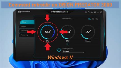 Comment G Rer La Vitesse Des Ventilateurs Acer Orion Predator