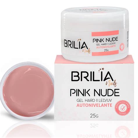 GEL BRILIA NAILS PINK NUDE AUTONIVELANTE G Bouttique Das Unhas
