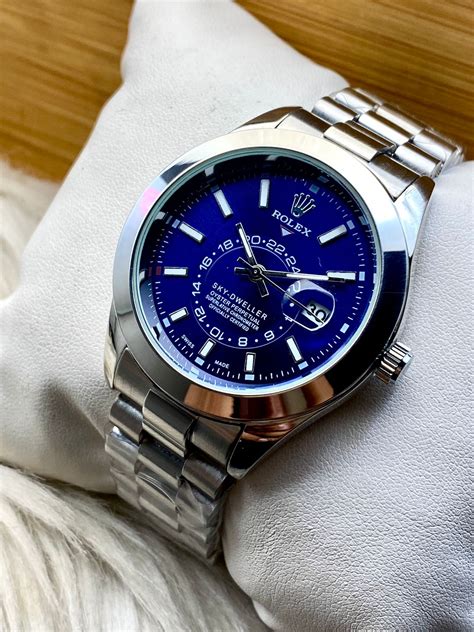 Rolex Sky Dweller Silver(Dark Blue Dial) - Urban