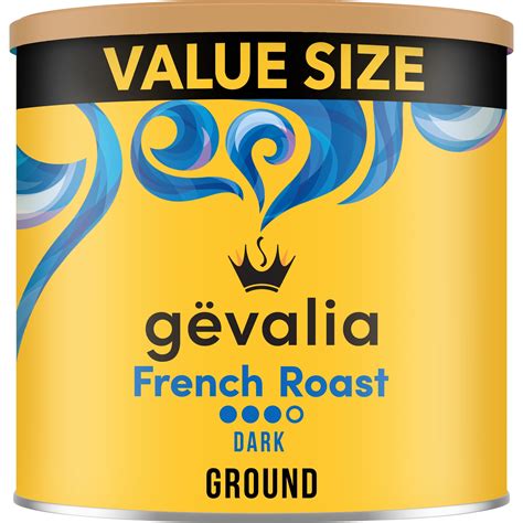 Gevalia French Roast Dark Roast Ground Coffee 27 6 Oz Canister