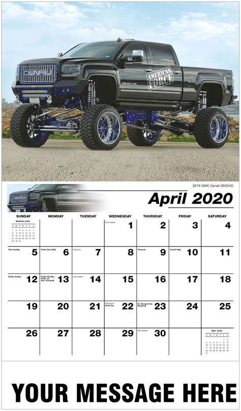 Custom Pickup Truck Promotional Calendar 65and Cent Business Advertising