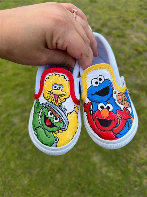 Elmo vans in 2024 | Custom baby shoes, Cute baby shoes, Kid birthday ...