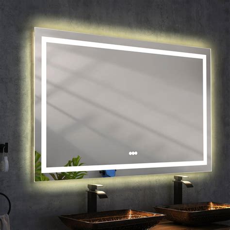 Inster Ethereal In W X In H Rectangular Frameless Led Mirror