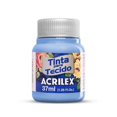 Tinta Para Tecido Acrilex Fosca Azul Caribe Ml Papelaria